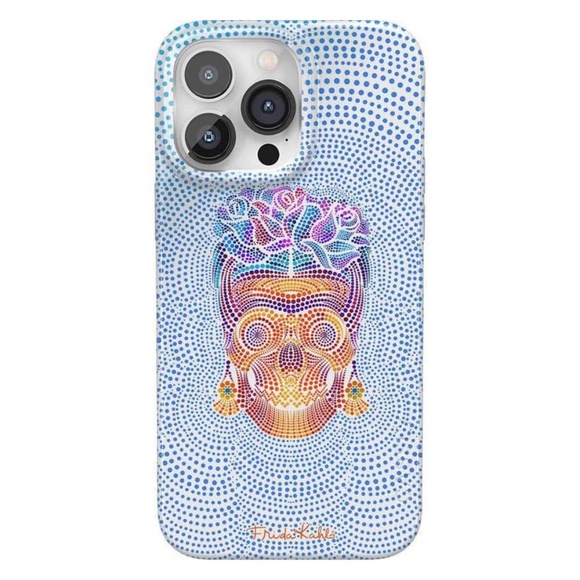 CASLEY X FRIDA KAHLO | Limited Edition Dotted Skull Case for iPhone 14 Pro - Picture 1 of 7